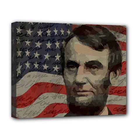 Lincoln Day  Deluxe Canvas 20  X 16   by Valentinaart