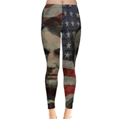 Lincoln Day  Leggings  by Valentinaart