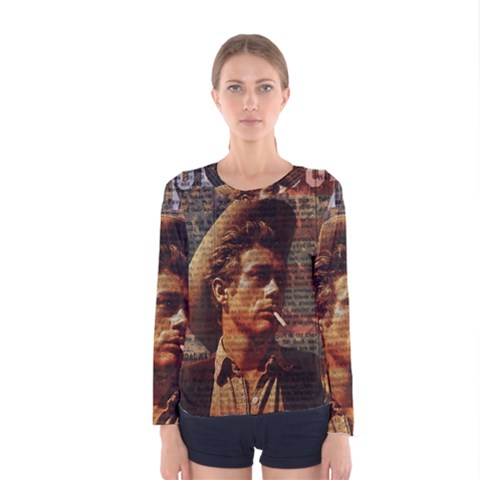 James Dean   Women s Long Sleeve Tee by Valentinaart