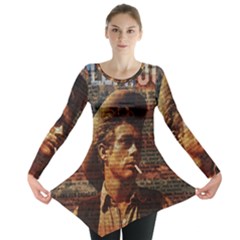 James Dean   Long Sleeve Tunic  by Valentinaart