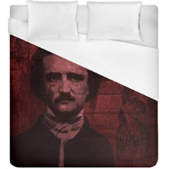 Edgar Allan Poe  Duvet Cover (king Size) by Valentinaart