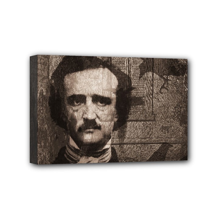 Edgar Allan Poe  Mini Canvas 6  x 4 