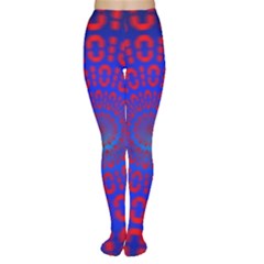 Binary Code Optical Illusion Rotation Women s Tights