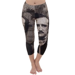 Edgar Allan Poe  Capri Winter Leggings  by Valentinaart