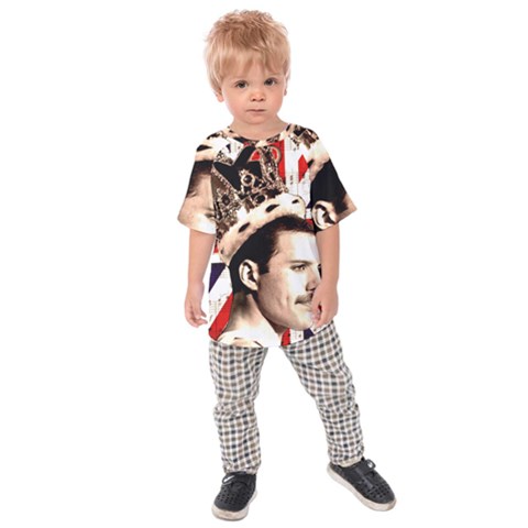 Freddie Mercury Kids  Raglan Tee by Valentinaart