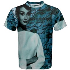 Audrey Hepburn Men s Cotton Tee by Valentinaart