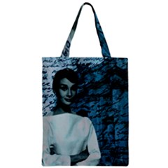 Audrey Hepburn Zipper Classic Tote Bag by Valentinaart