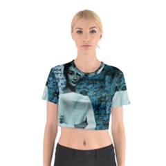 Audrey Hepburn Cotton Crop Top by Valentinaart