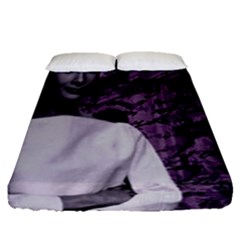 Audrey Hepburn Fitted Sheet (queen Size) by Valentinaart