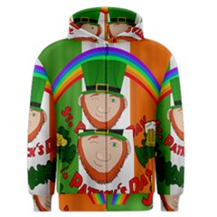 St  Patricks Day  Men s Zipper Hoodie by Valentinaart