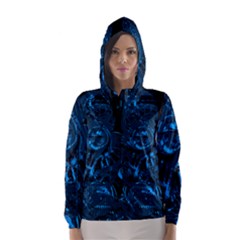 Warrior - Blue Hooded Wind Breaker (women) by Valentinaart