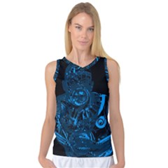 Warrior - Blue Women s Basketball Tank Top by Valentinaart