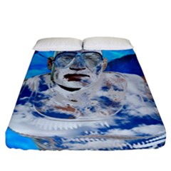 Swimming Angel Fitted Sheet (california King Size) by Valentinaart