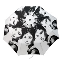 Audrey Hepburn Folding Umbrellas by Valentinaart