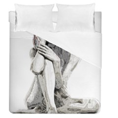 Stone Girl Duvet Cover (queen Size)