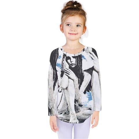 Angel Kids  Long Sleeve Tee by Valentinaart