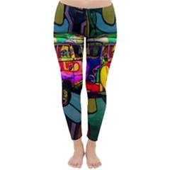 Hippie Van  Classic Winter Leggings by Valentinaart