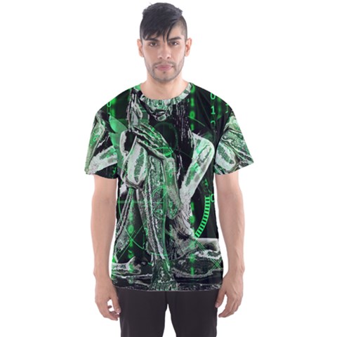 Cyber Angel Men s Sport Mesh Tee by Valentinaart