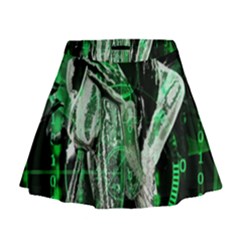 Cyber Angel Mini Flare Skirt