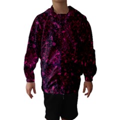 Retro Flower Pattern Design Batik Hooded Wind Breaker (kids)