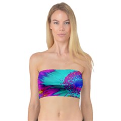 Retro Colorful Decoration Texture Bandeau Top