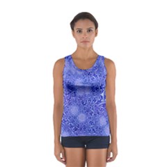 Retro Flower Pattern Design Batik Women s Sport Tank Top 