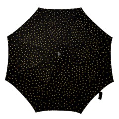 Grunge Retro Pattern Black Triangles Hook Handle Umbrellas (medium) by Simbadda