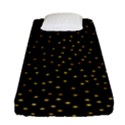 Grunge Retro Pattern Black Triangles Fitted Sheet (Single Size) View1