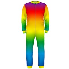 Rainbow Background Colourful Onepiece Jumpsuit (men)  by Simbadda