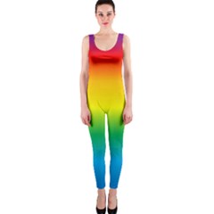 Rainbow Background Colourful Onepiece Catsuit by Simbadda