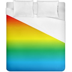 Rainbow Background Colourful Duvet Cover (california King Size)