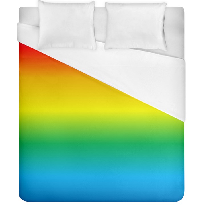 Rainbow Background Colourful Duvet Cover (California King Size)