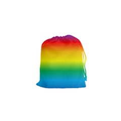 Rainbow Background Colourful Drawstring Pouches (xs)  by Simbadda