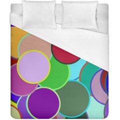 Dots Circles Colorful Unique Duvet Cover (California King Size)