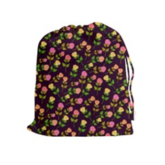 Flowers Roses Floral Flowery Drawstring Pouches (extra Large) by Simbadda