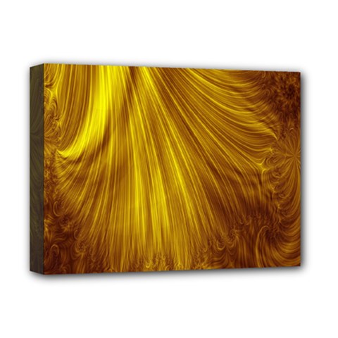 Flower Gold Hair Deluxe Canvas 16  X 12  