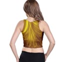 Flower Gold Hair Racer Back Crop Top View2