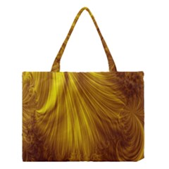 Flower Gold Hair Medium Tote Bag by Alisyart