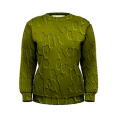 Olive Bubble Wallpaper Background Women s Sweatshirt