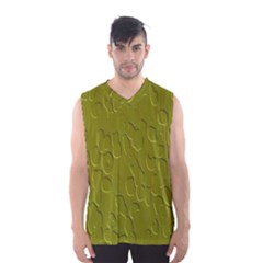 Olive Bubble Wallpaper Background Men s Basketball Tank Top