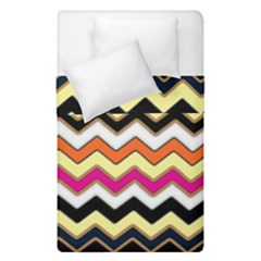Colorful Chevron Pattern Stripes Pattern Duvet Cover Double Side (single Size) by Simbadda