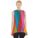 Colorful Lines Pattern Side Drop Tank Tunic View2