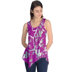 Floral Pattern Background Sleeveless Tunic by Simbadda