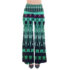 Green Triangle Patterns Pants by Simbadda