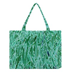 Green Background Pattern Medium Tote Bag by Simbadda