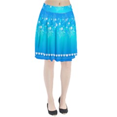 Blue Dot Star Pleated Skirt by Simbadda