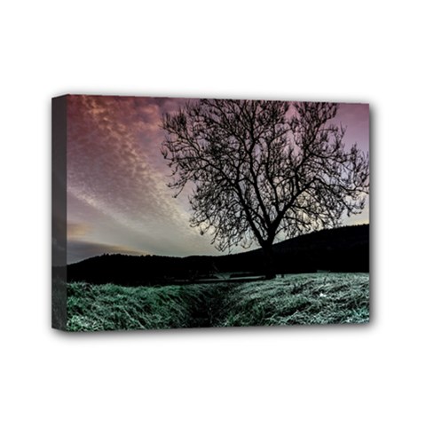 Sky Landscape Nature Clouds Mini Canvas 7  X 5  by Simbadda