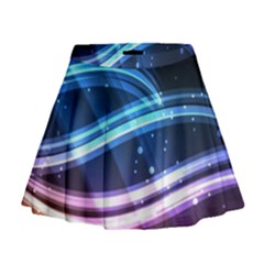 Illustrations Color Purple Blue Circle Space Mini Flare Skirt by Alisyart