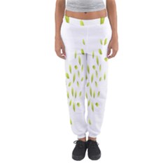 Leaves Leaf Green Fly Landing Women s Jogger Sweatpants by Alisyart