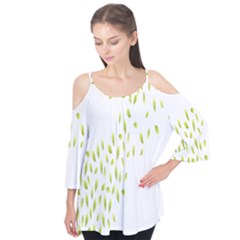 Leaves Leaf Green Fly Landing Flutter Tees